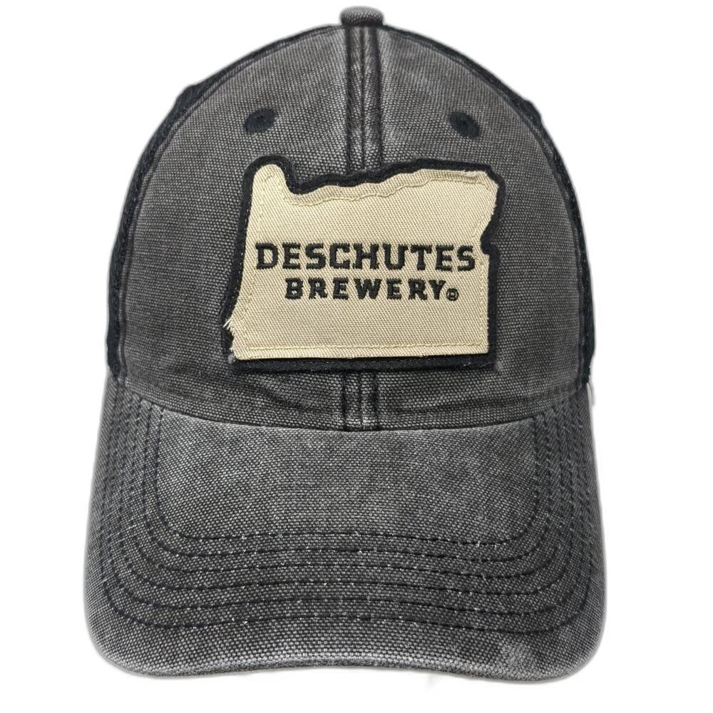 Legacy Trucker Hat Gray One Size Oregon State Deschutes Brewery Mesh Snapback